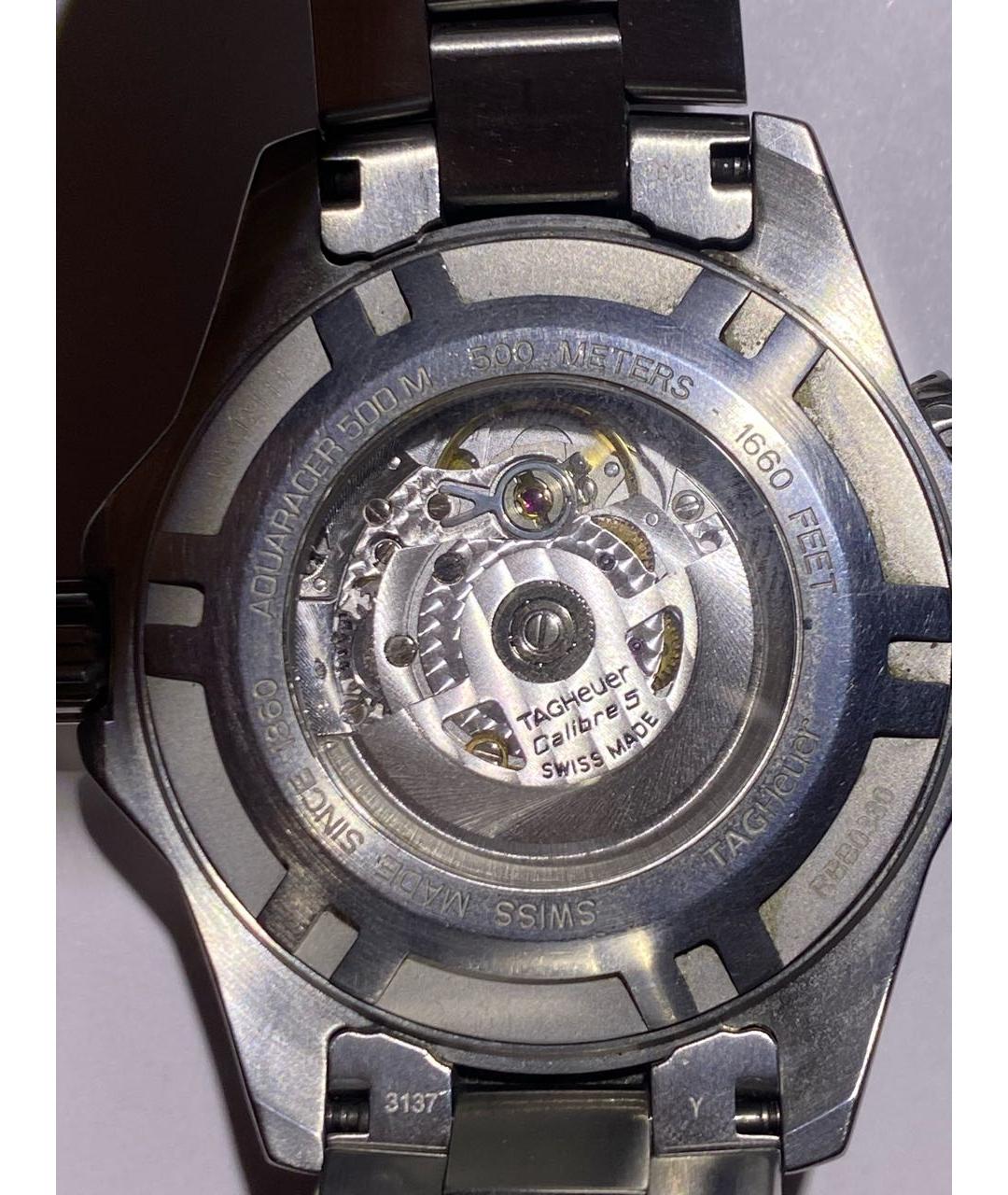 TAG HEUER Серебряные металлические часы, фото 3