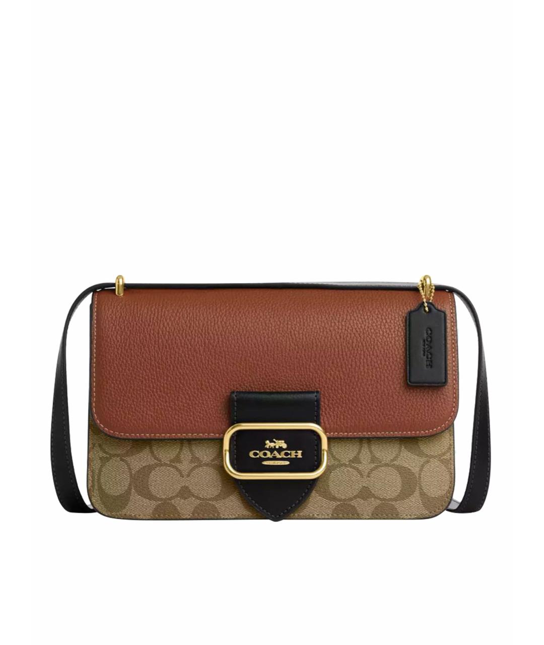 COACH Коричневая сумка через плечо для женщин – купить в интернет ...