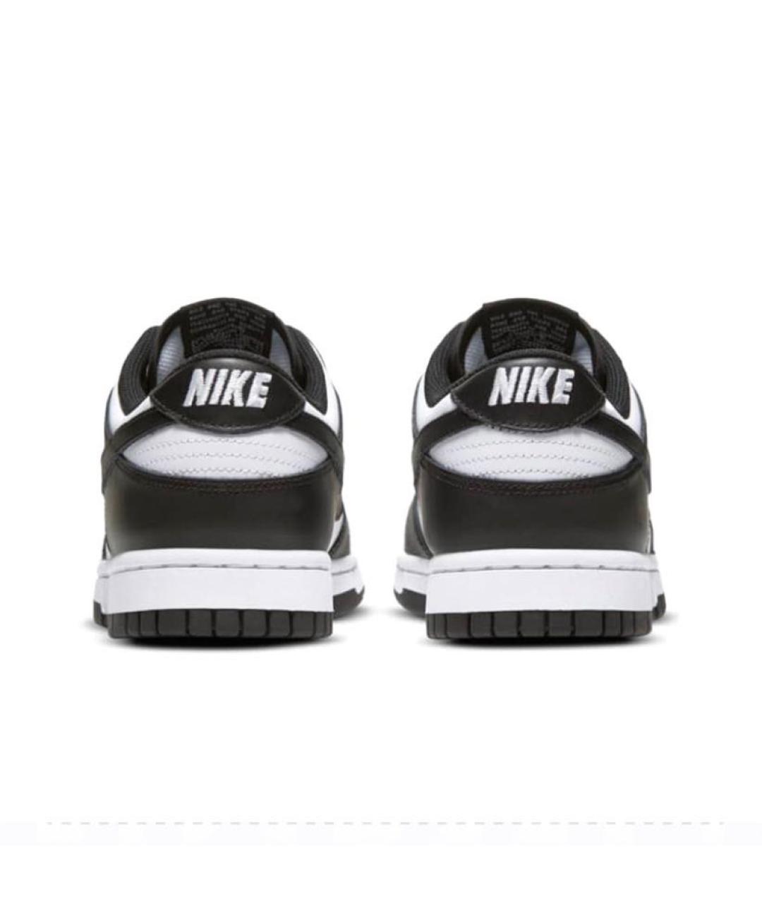 NIKE Черные кожаные низкие кроссовки / кеды, фото 4