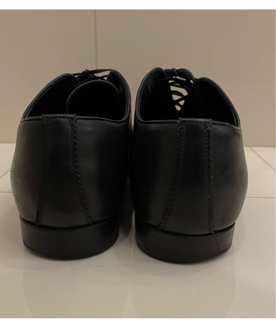 SERGIO ROSSI Черные кожаные туфли, фото 4