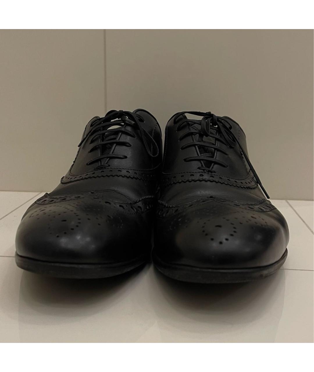 SERGIO ROSSI Черные кожаные туфли, фото 6