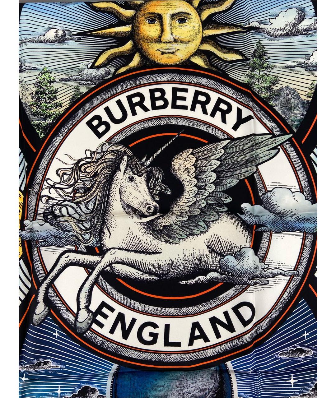BURBERRY Мульти шелковый платок, фото 5