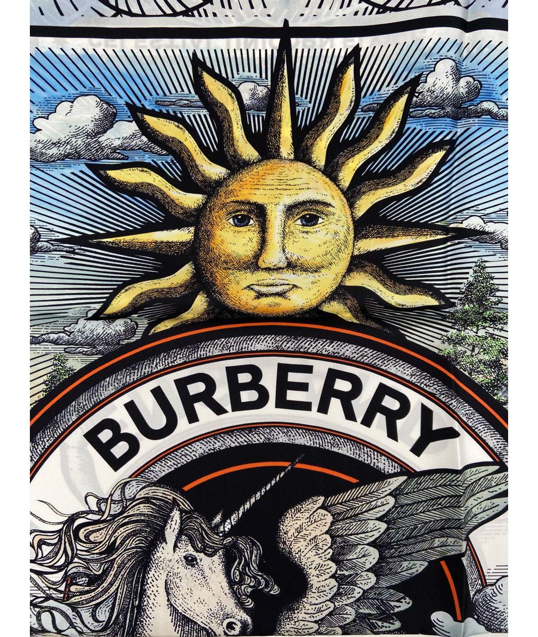 BURBERRY Мульти шелковый платок, фото 4