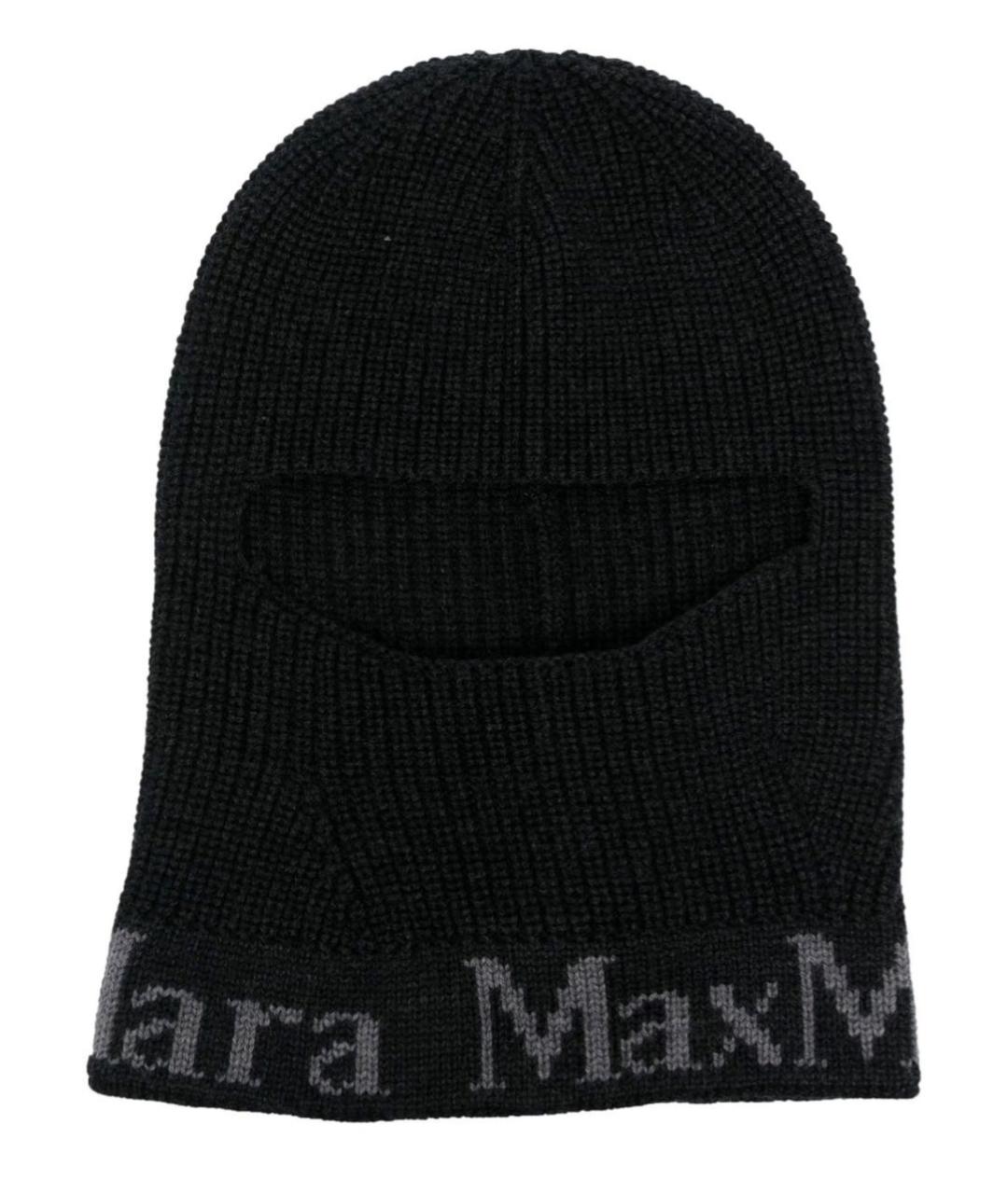MAX MARA Черная кашемировая шапка, фото 2