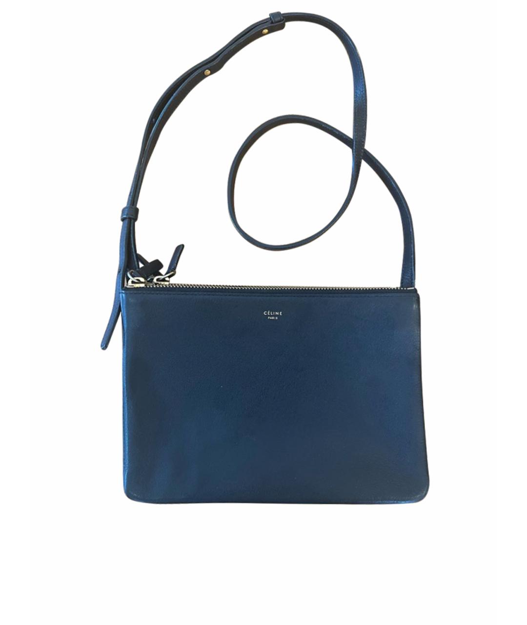 CELINE PRE-OWNED Черная кожаная сумка через плечо, фото 1