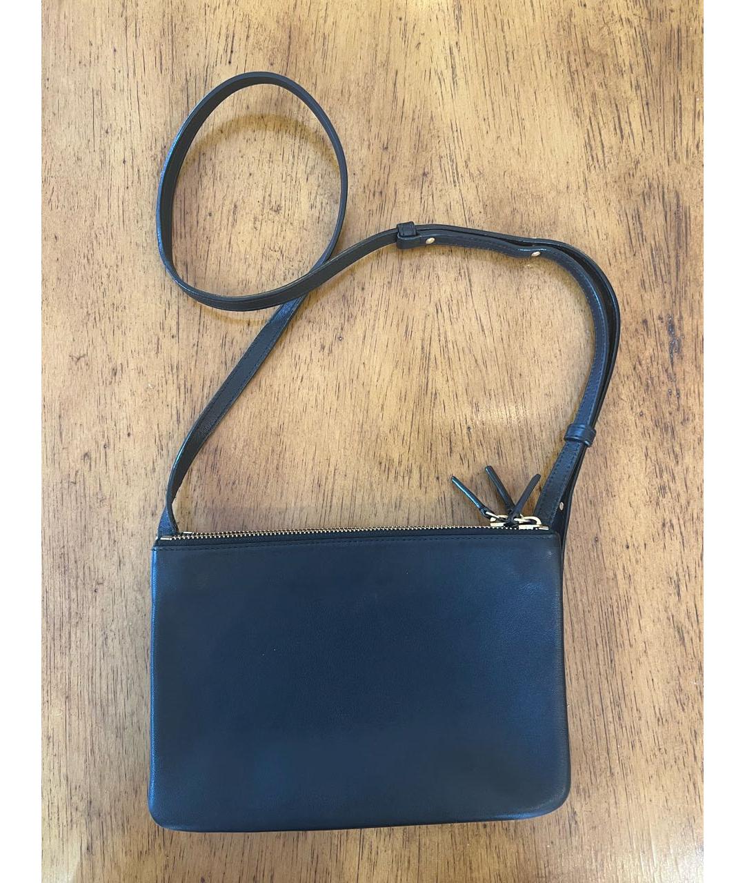 CELINE PRE-OWNED Черная кожаная сумка через плечо, фото 3