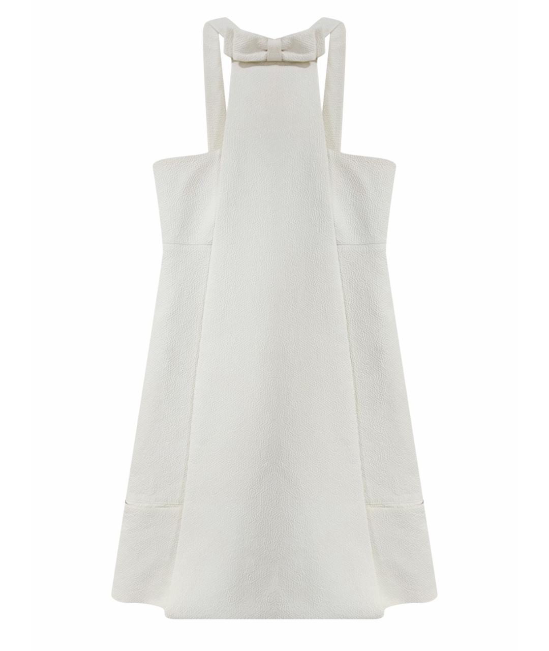 FENDI Белое хлопковое коктейльное платье, фото 1