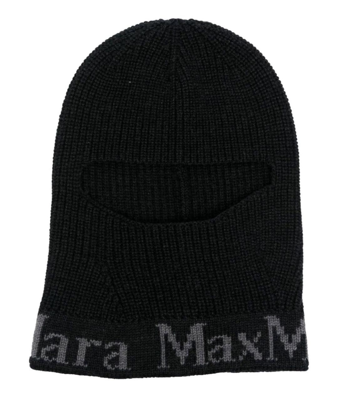 MAX MARA Черная шерстяная шапка, фото 9