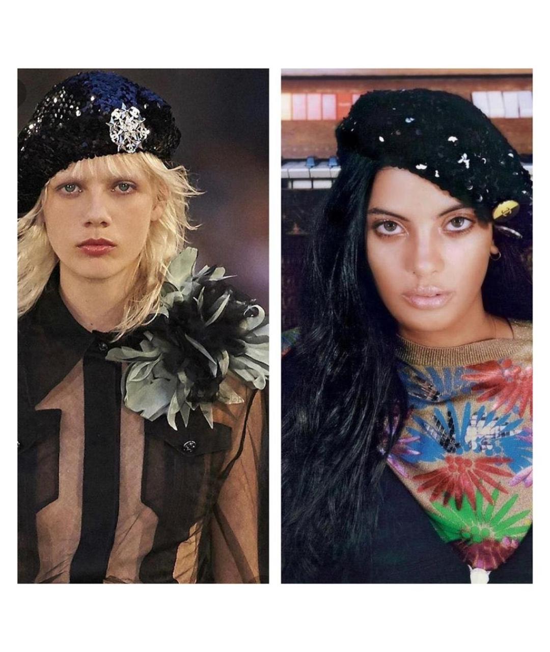 CHANEL Черная шапка, фото 2