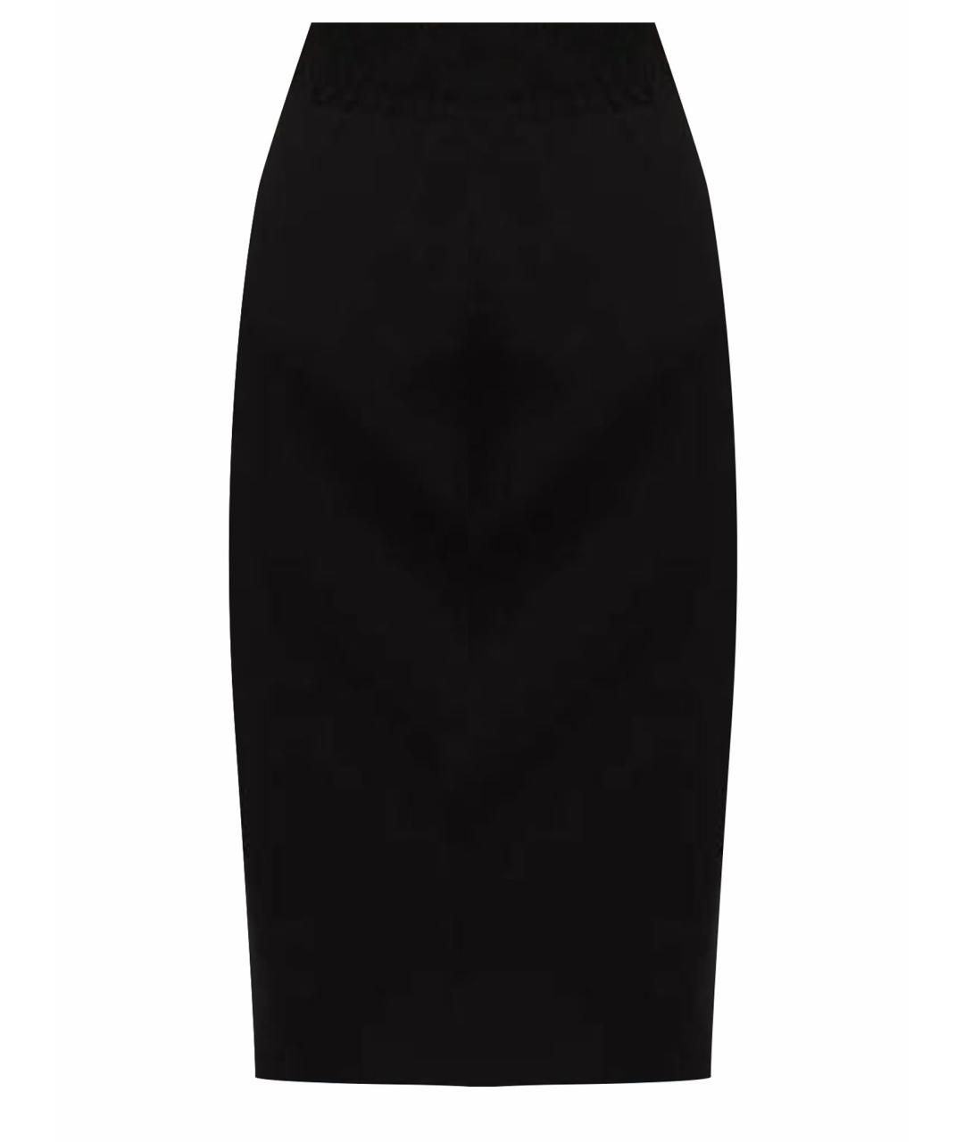 NO. 21 Черная вискозная юбка миди, фото 1