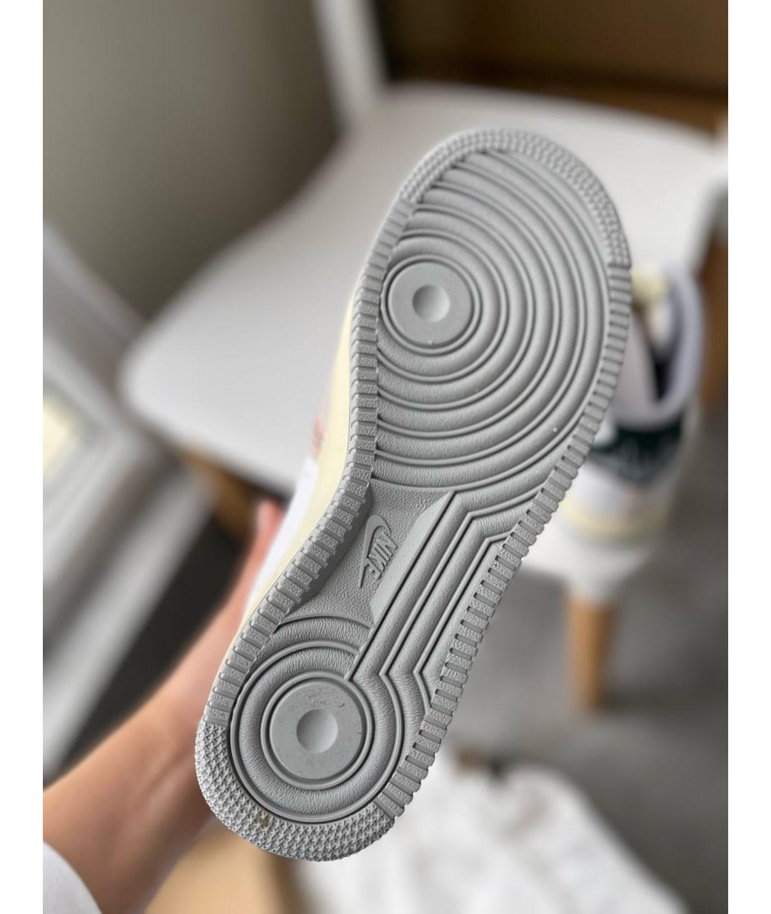 NIKE Белые кожаные кроссовки, фото 7