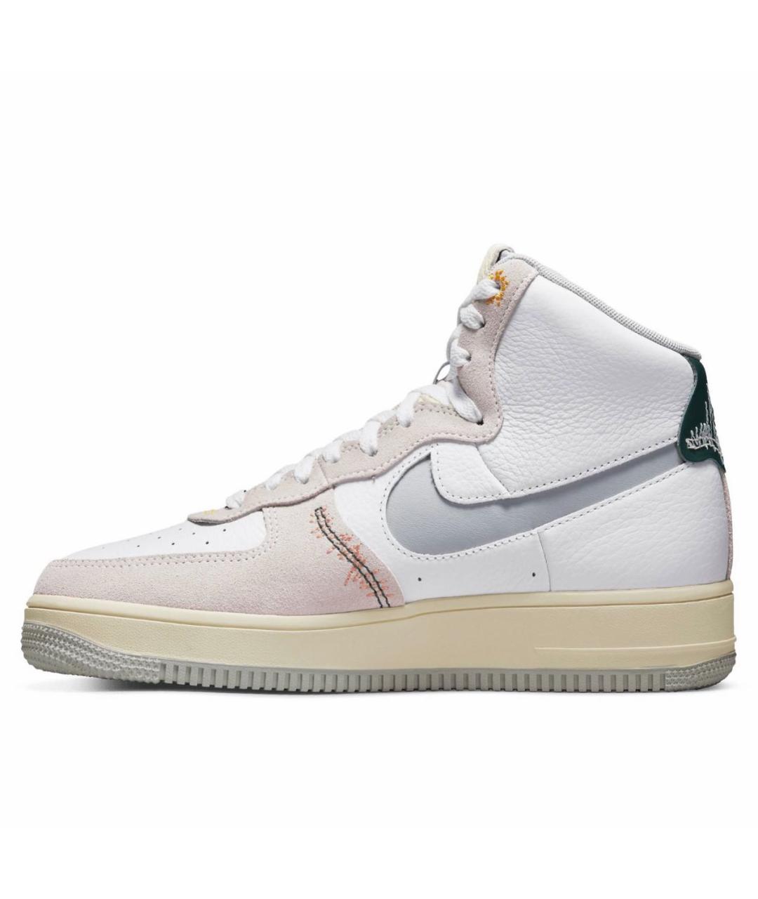 NIKE Белые кожаные кроссовки, фото 8