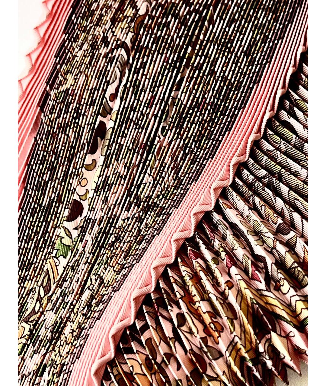 HERMES Мульти шелковый платок, фото 5