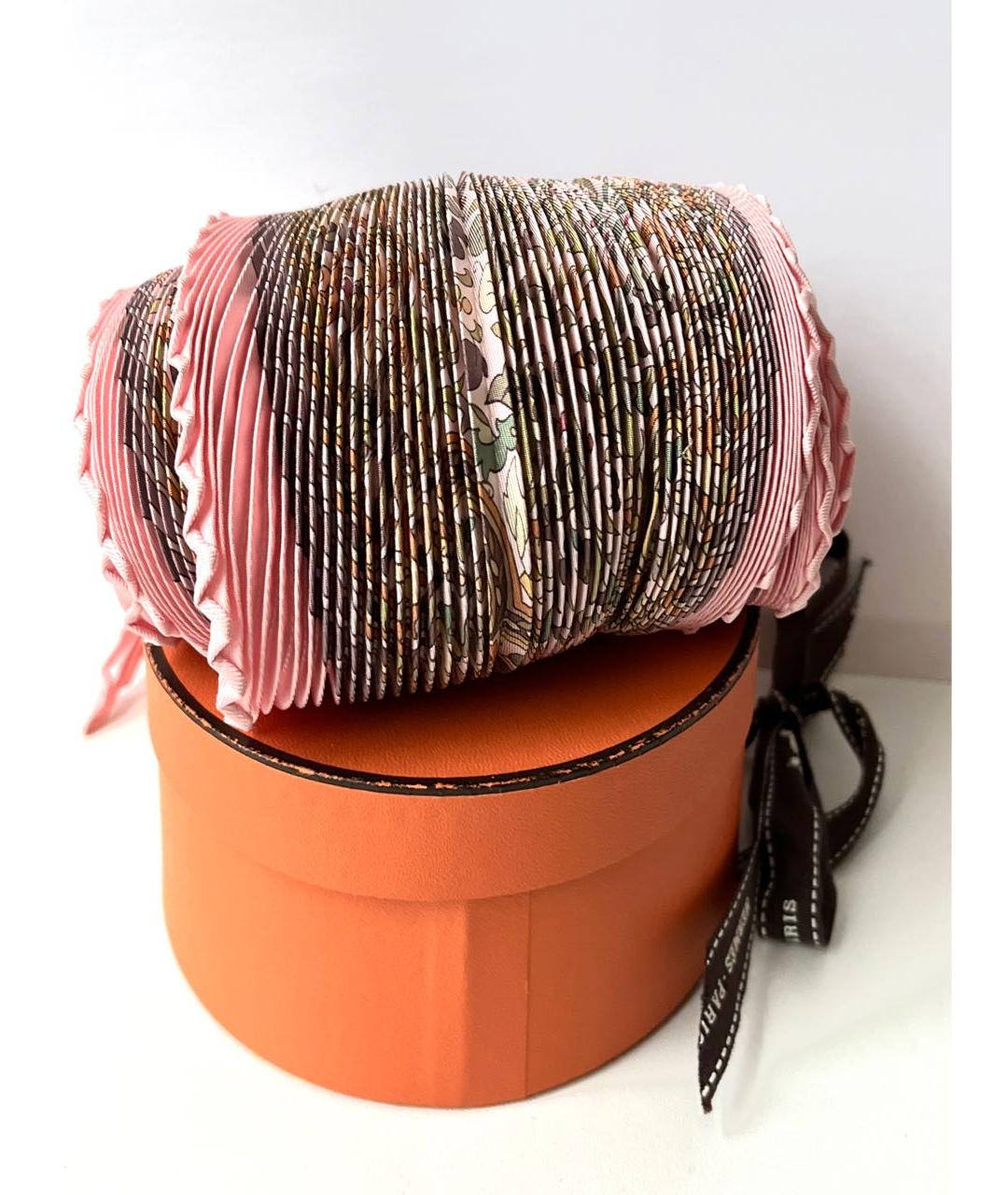 HERMES Мульти шелковый платок, фото 8