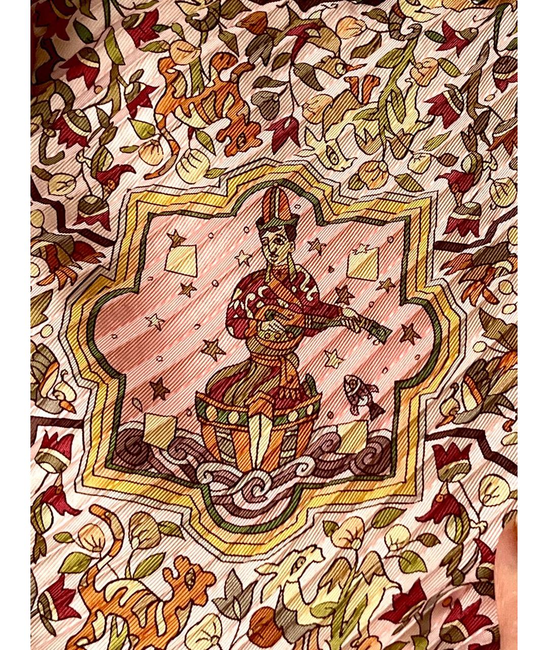 HERMES Мульти шелковый платок, фото 6