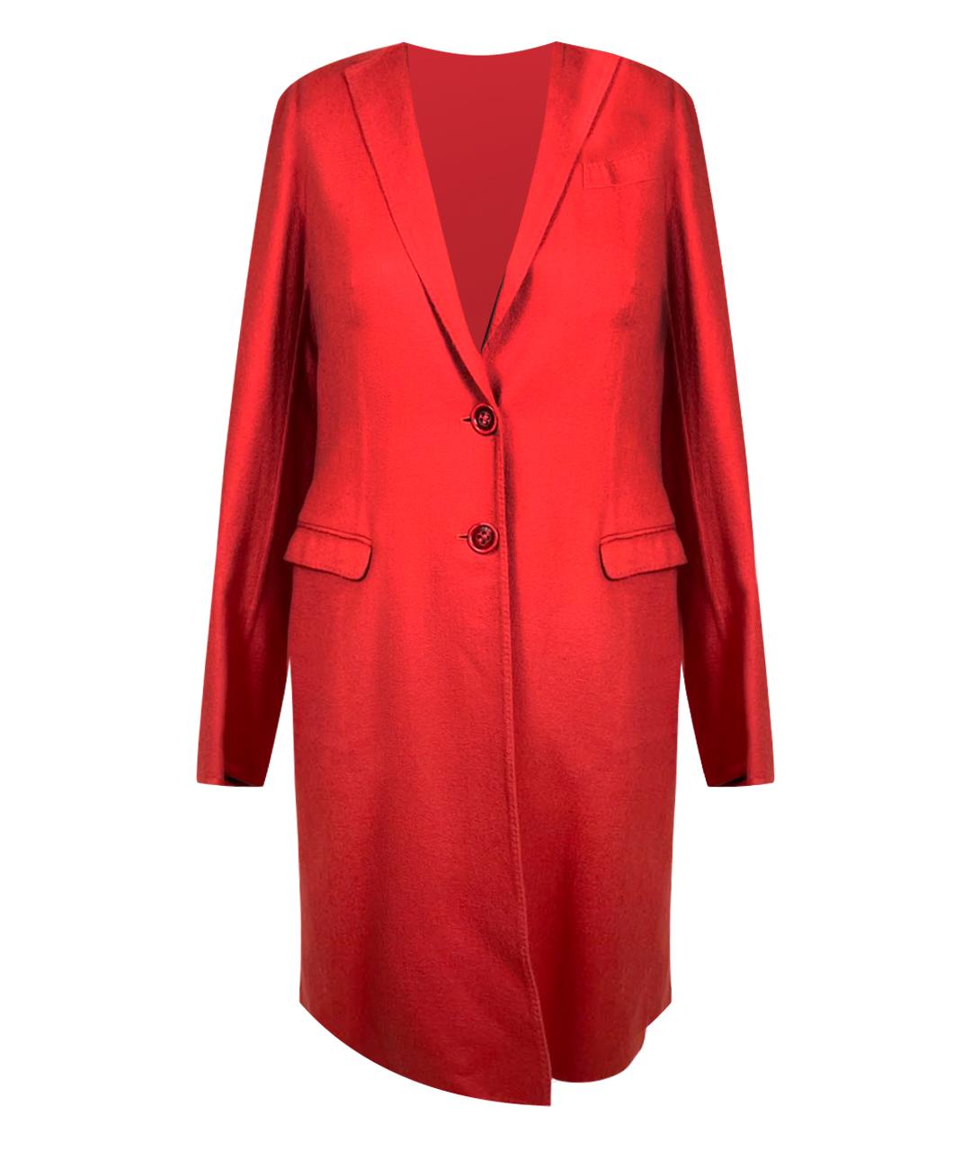 LORO PIANA Красное кашемировое пальто, фото 1