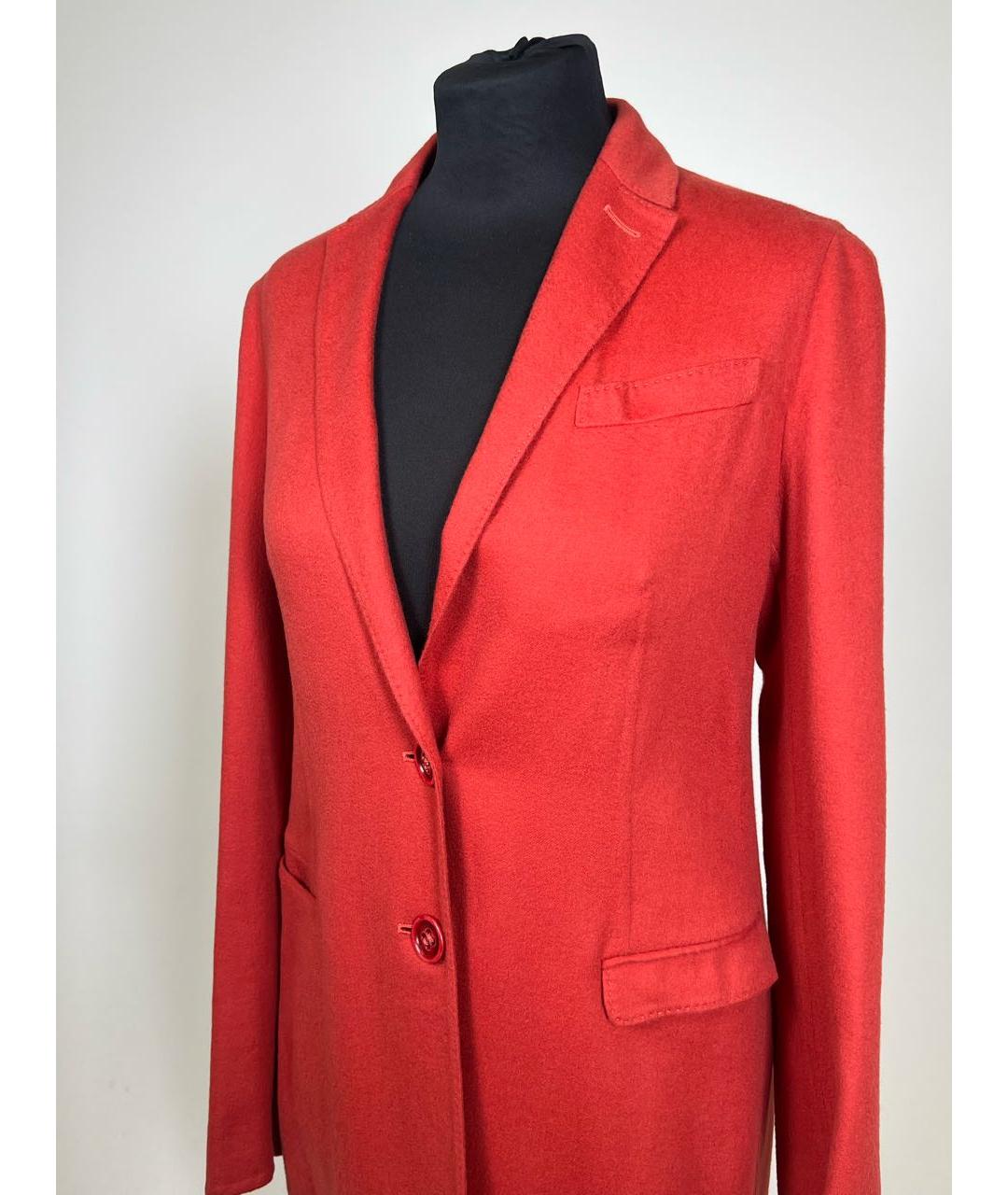 LORO PIANA Красное кашемировое пальто, фото 3