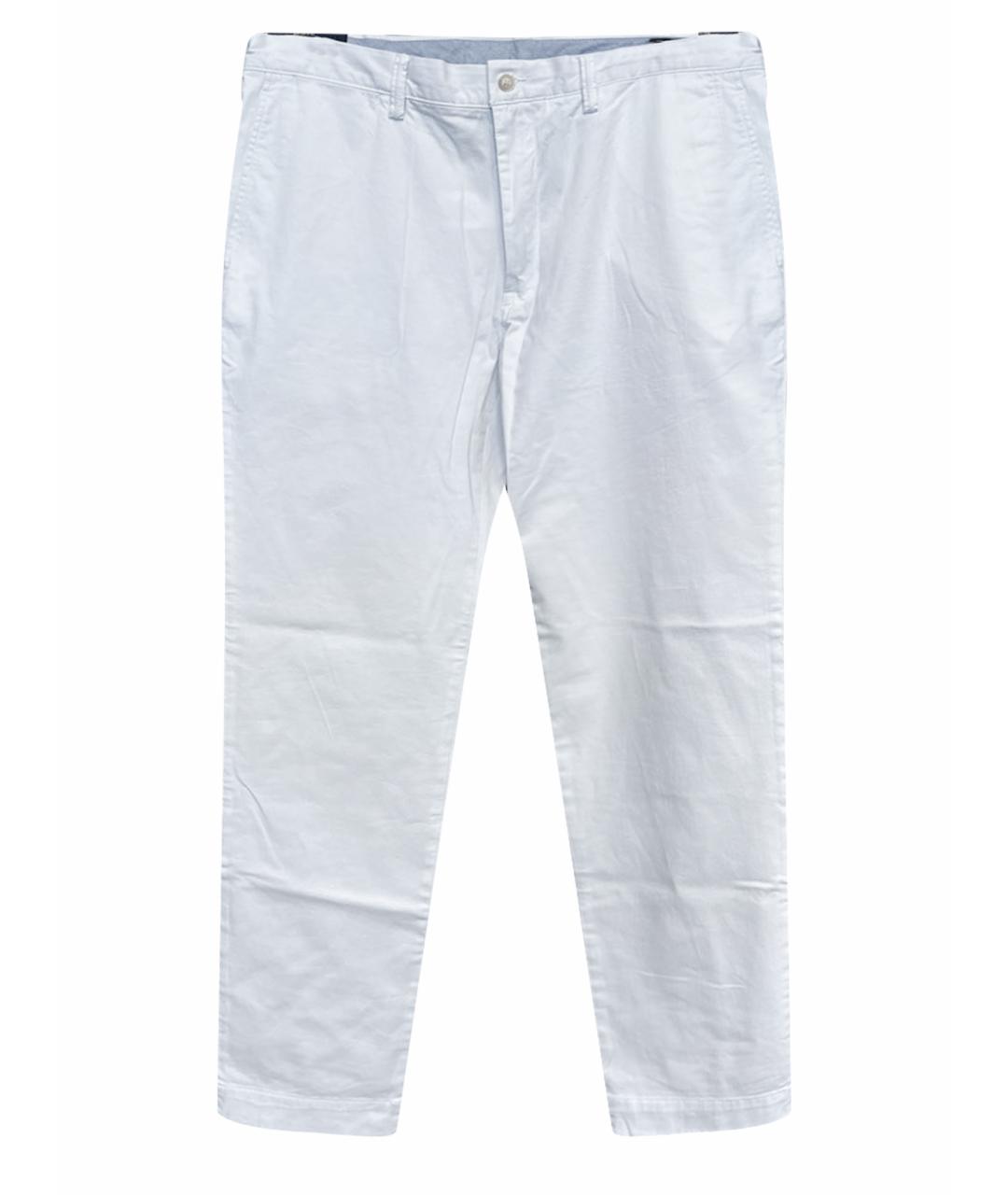 POLO RALPH LAUREN Белые хлопковые повседневные брюки, фото 1