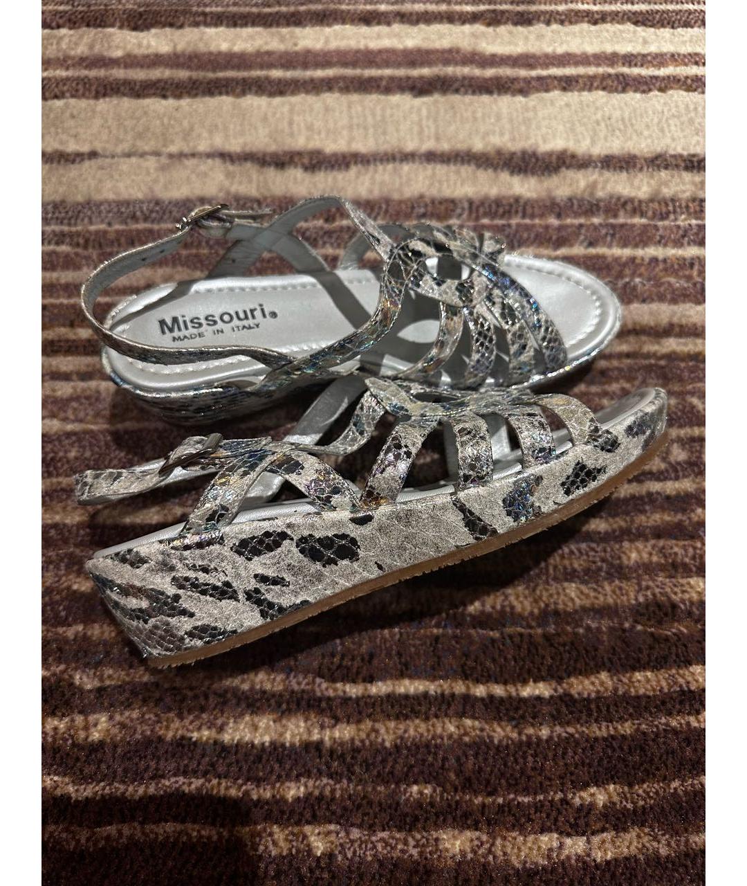 MISSOURI Серебряные кожаные туфли, фото 7