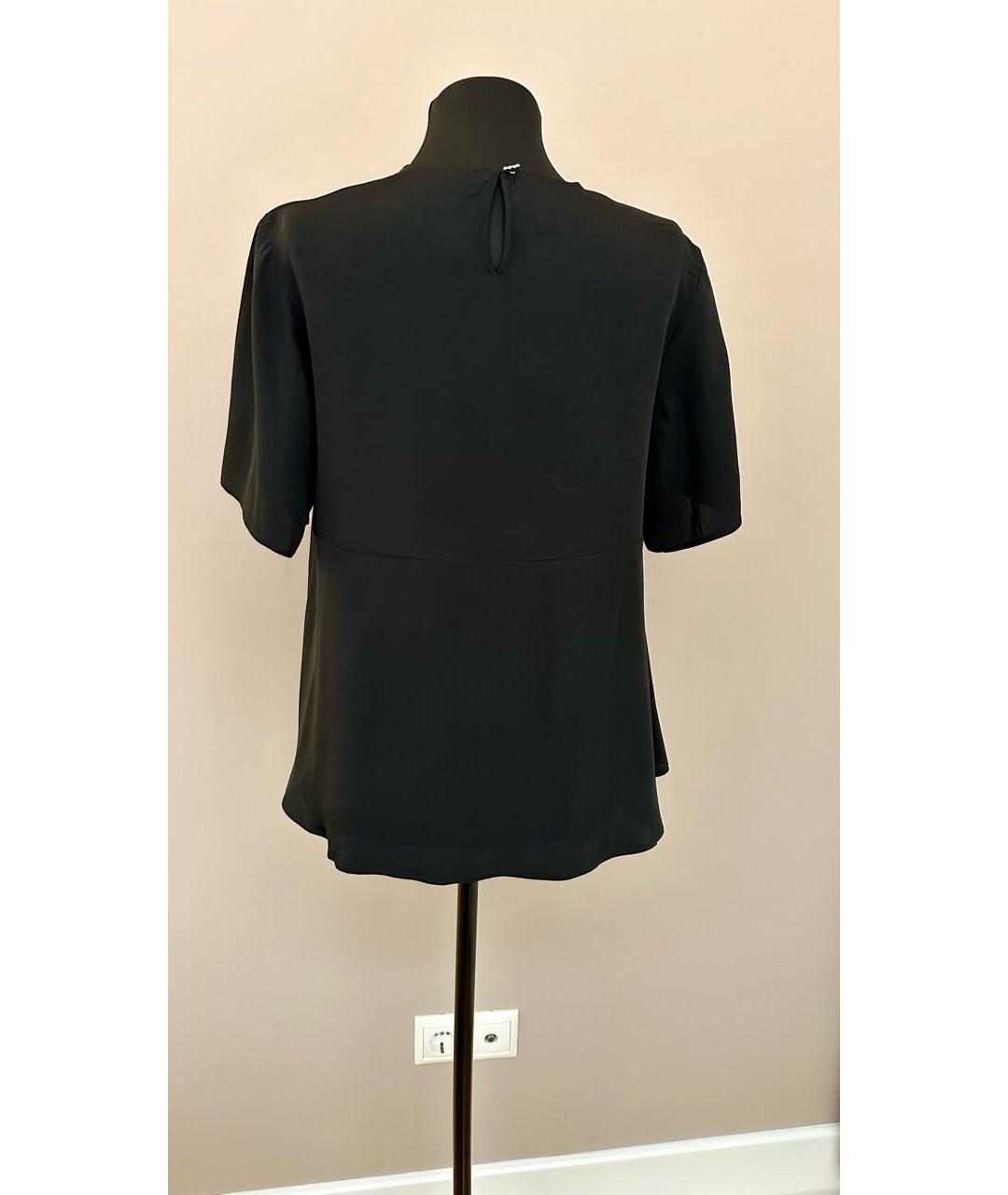 KENZO Черная шелковая блузы, фото 3