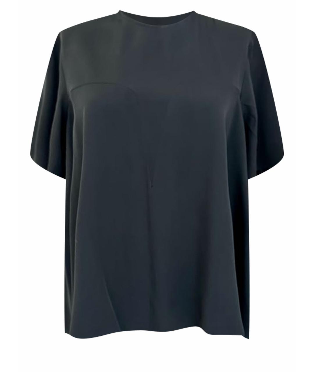 KENZO Черная шелковая блузы, фото 1