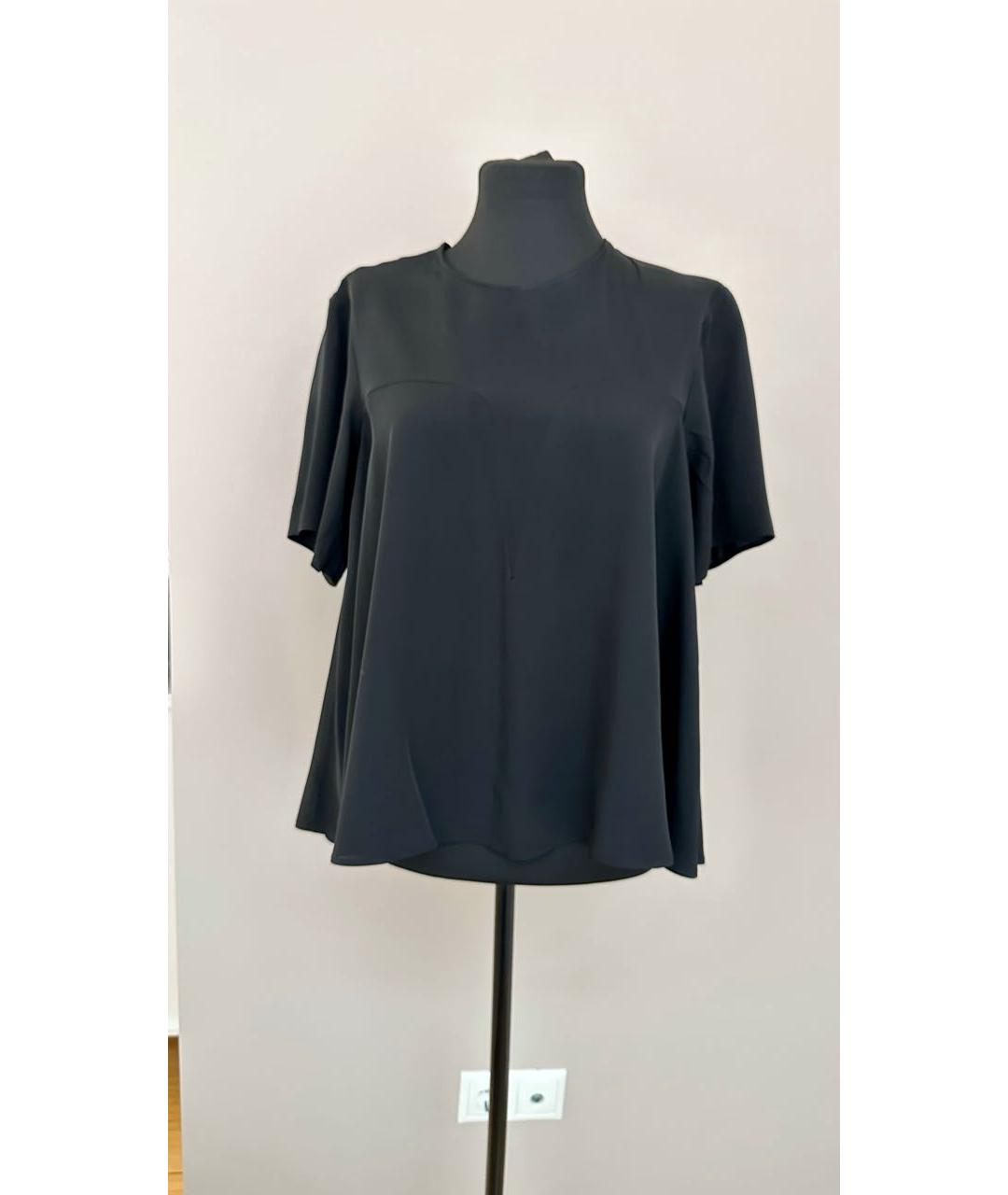KENZO Черная шелковая блузы, фото 9