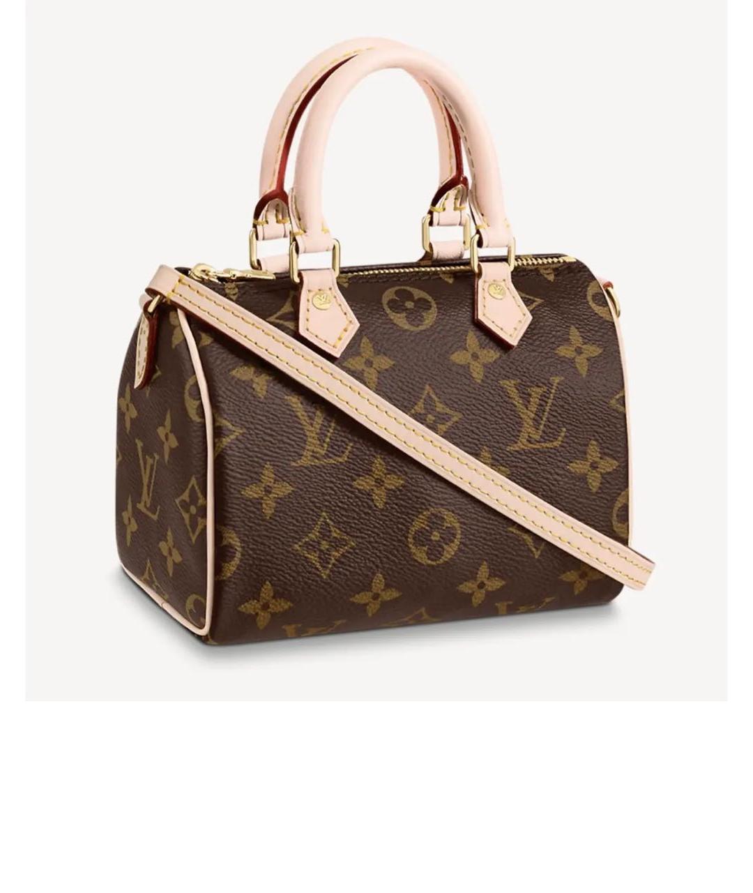 LOUIS VUITTON Коричневая сумка с короткими ручками, фото 2