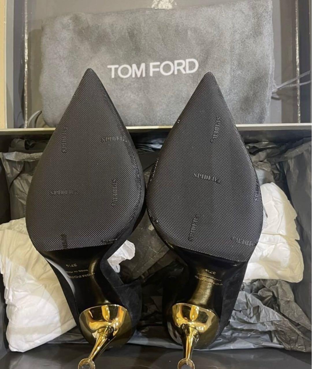 TOM FORD Черные замшевые туфли, фото 3