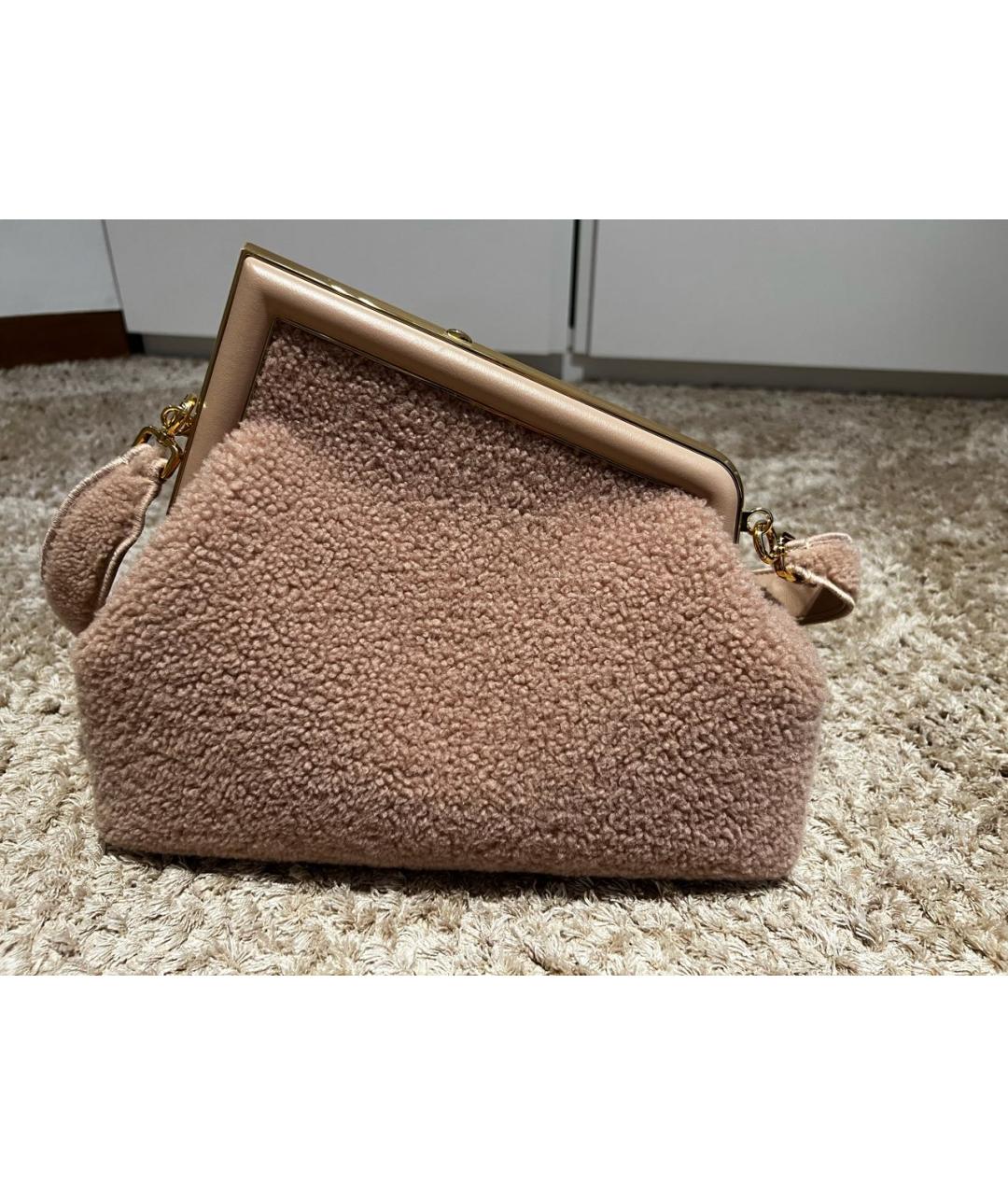 FENDI Розовая сумка через плечо, фото 2