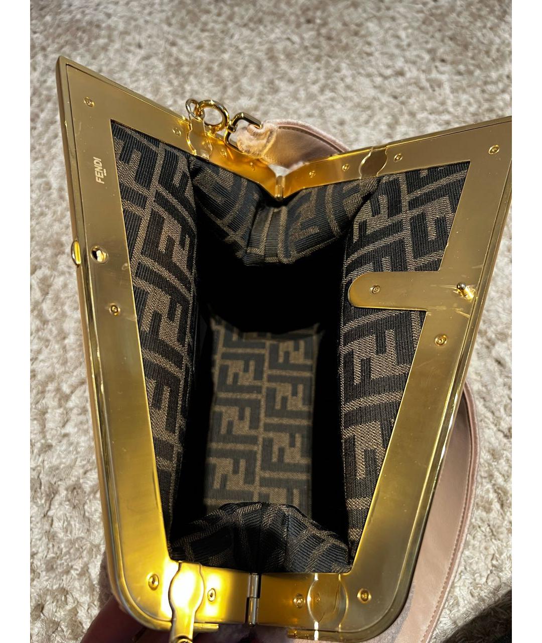 FENDI Розовая сумка через плечо, фото 4