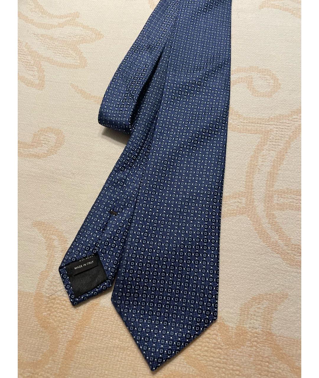 CANALI Темно-синий шелковый галстук, фото 5