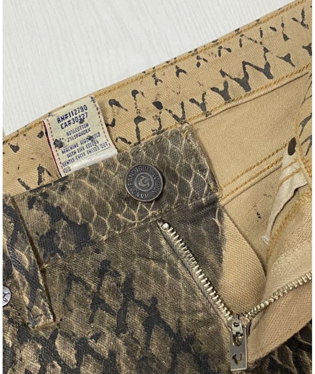 TRUE RELIGION Коричневые джинсы слим, фото 5