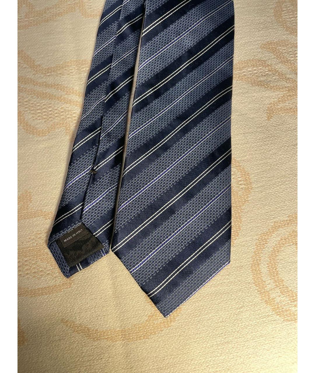 CANALI Темно-синий шелковый галстук, фото 5