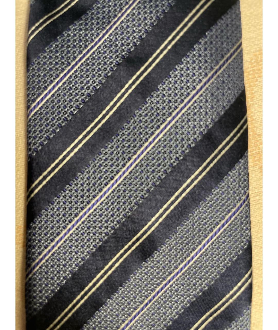 CANALI Темно-синий шелковый галстук, фото 4