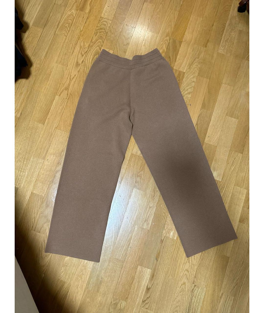 BURBERRY Коричневые кашемировые брюки широкие, фото 2