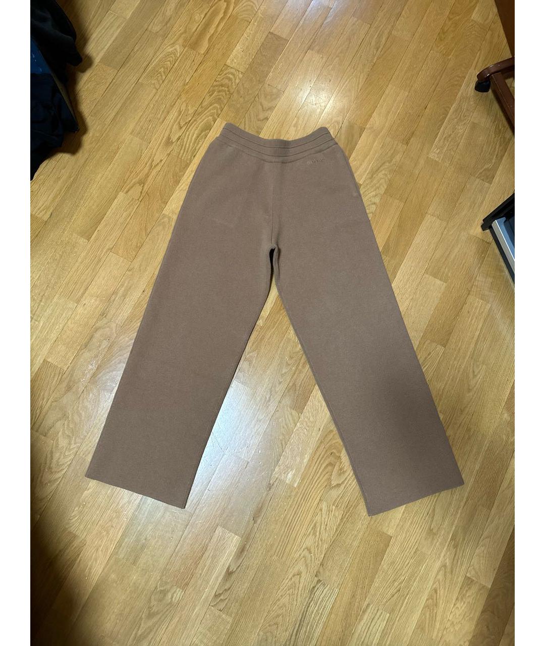 BURBERRY Коричневые кашемировые брюки широкие, фото 5