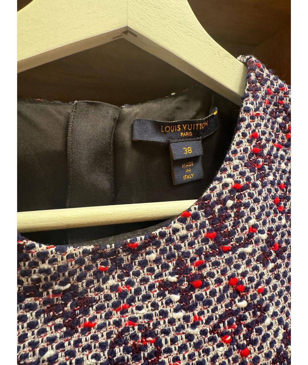 LOUIS VUITTON Мульти твидовое платье, фото 2