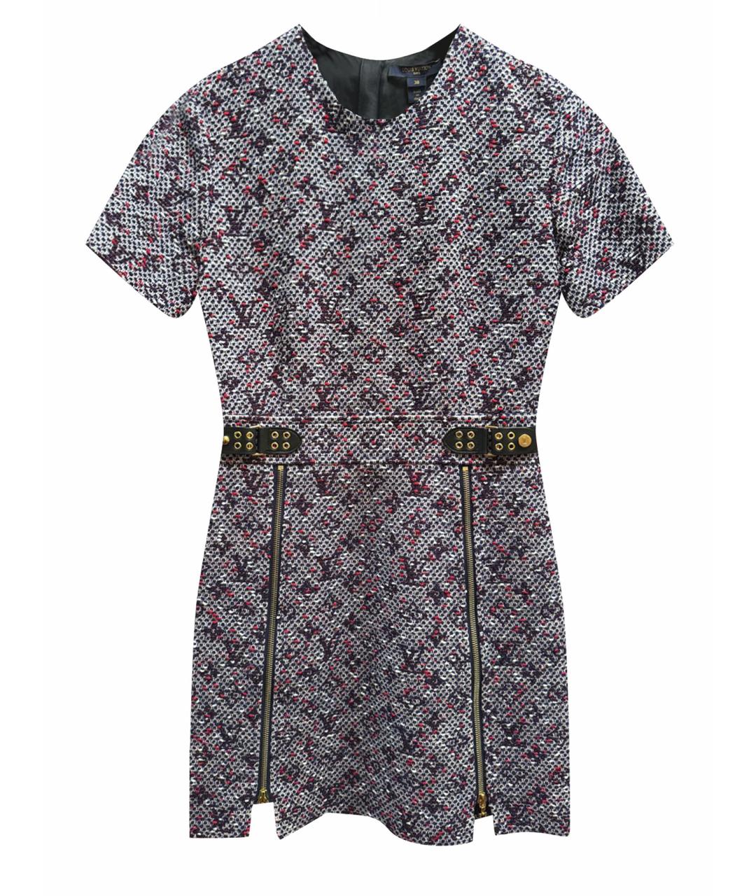 LOUIS VUITTON Мульти твидовое платье, фото 1