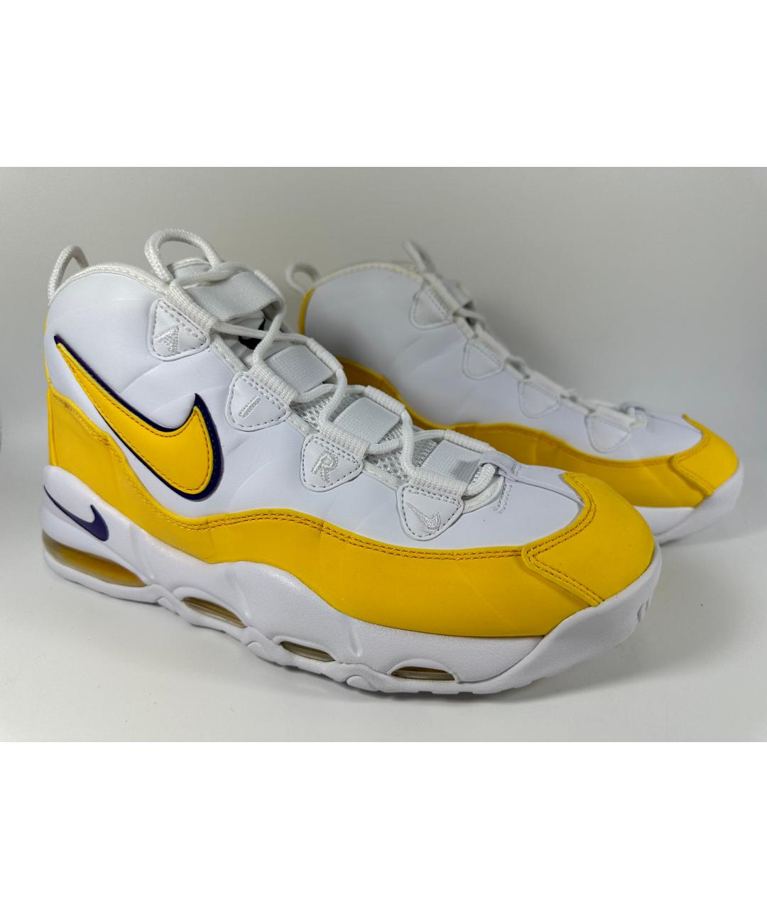 NIKE Желтые кожаные высокие кроссовки / кеды, фото 6