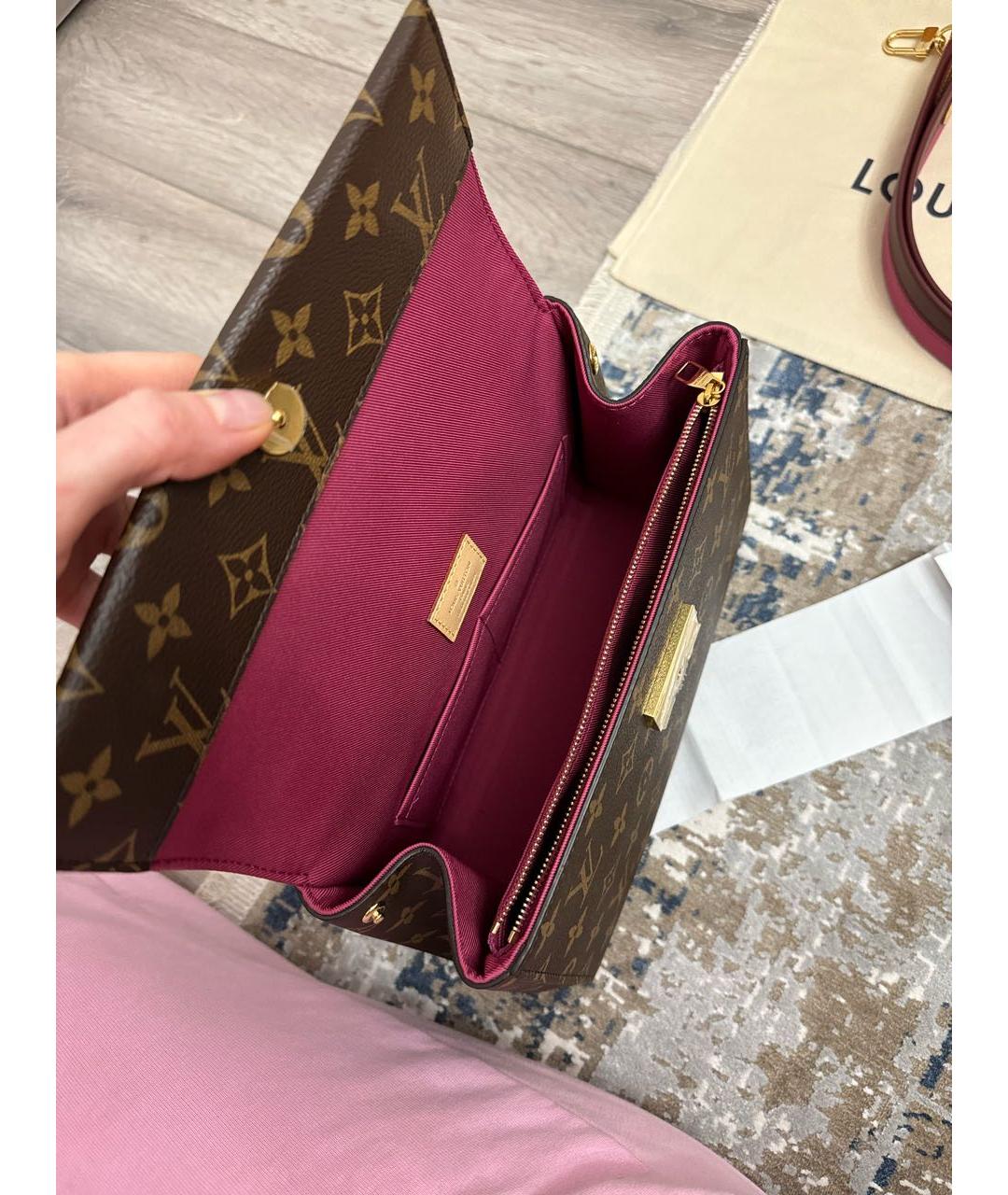 LOUIS VUITTON PRE-OWNED Коричневая сумка через плечо, фото 4