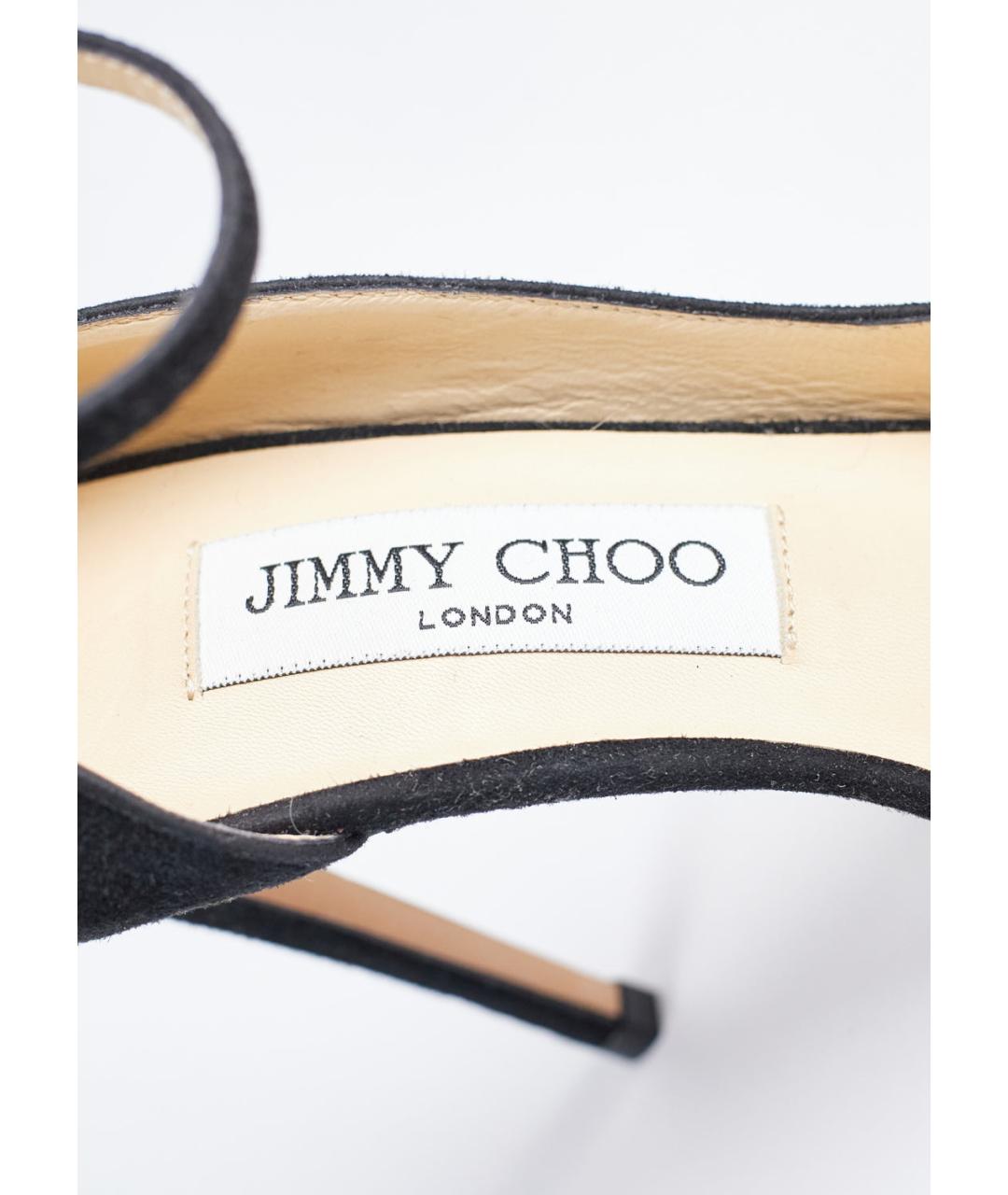 JIMMY CHOO Черные замшевые туфли, фото 5