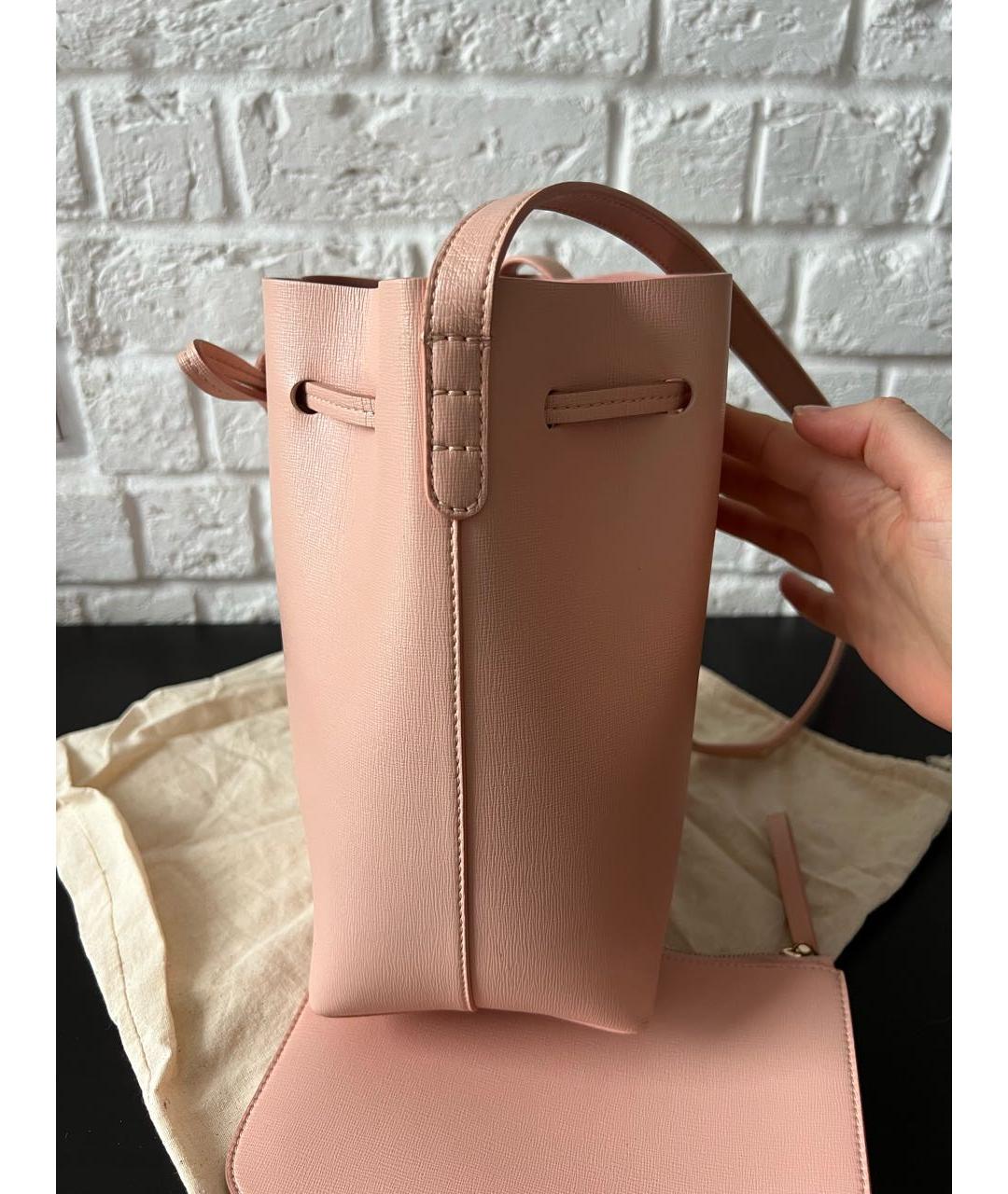 MANSUR GAVRIEL Розовая кожаная сумка через плечо, фото 6