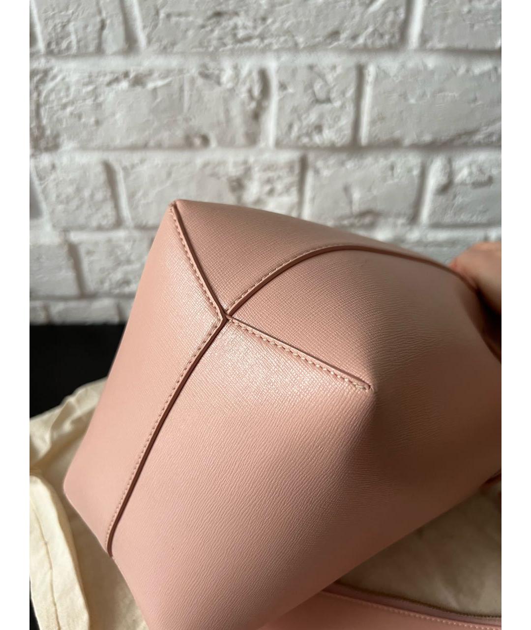 MANSUR GAVRIEL Розовая кожаная сумка через плечо, фото 5