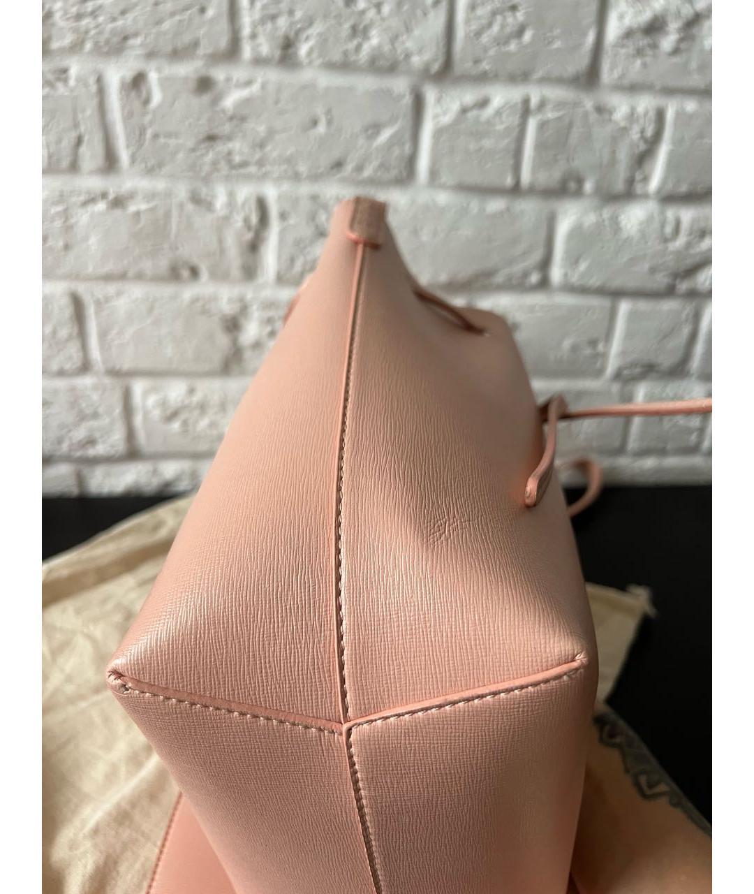 MANSUR GAVRIEL Розовая кожаная сумка через плечо, фото 4