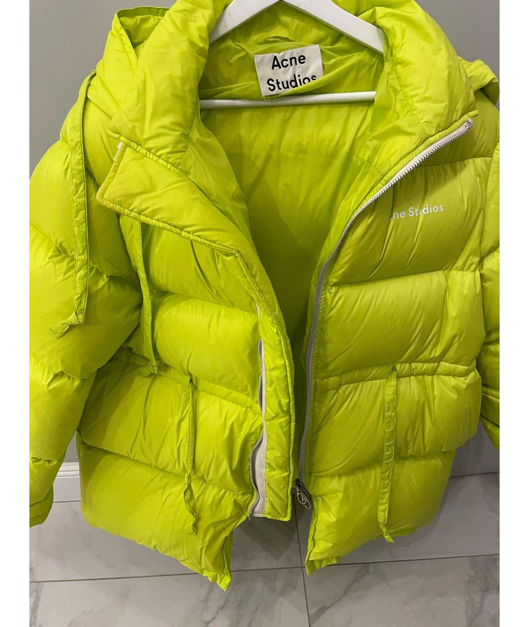 ACNE STUDIOS Салатовый пуховик, фото 4