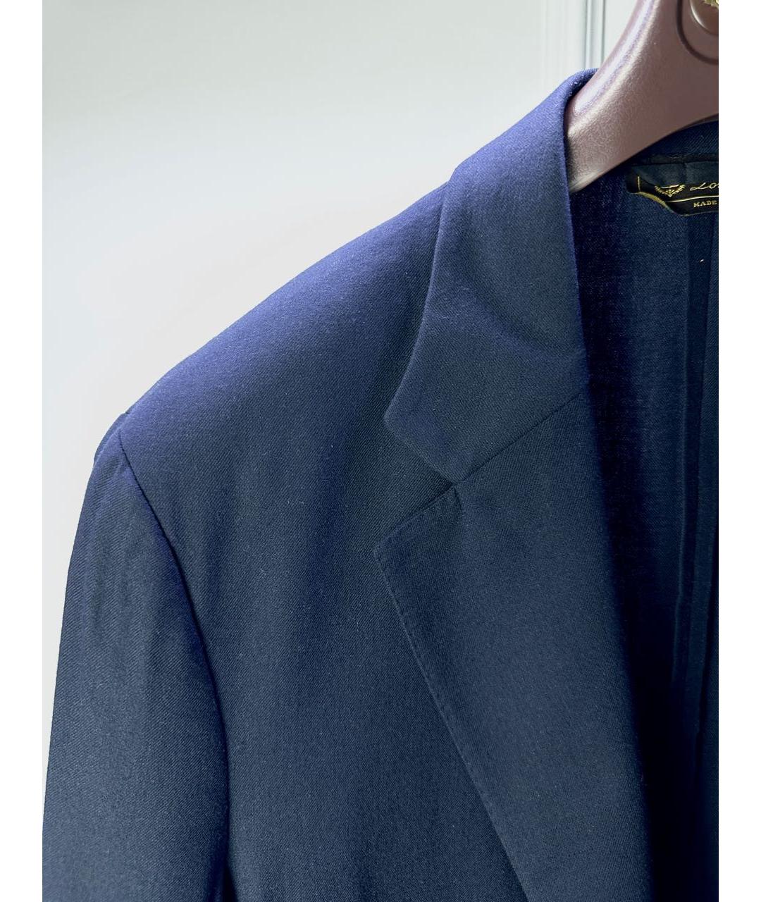 LORO PIANA Темно-синий кашемировый пиджак, фото 2