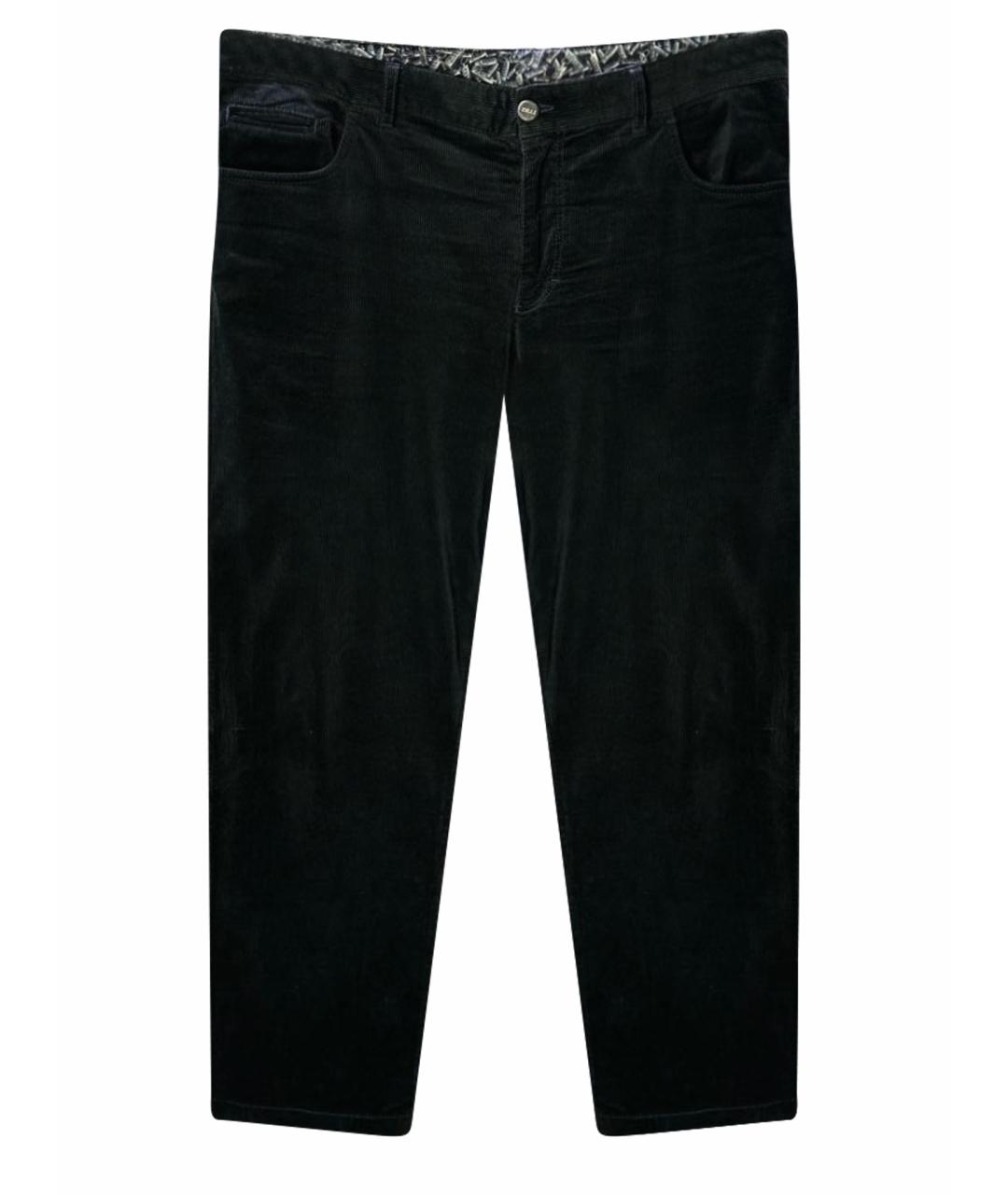 ZILLI Черные хлопковые брюки чинос, фото 1