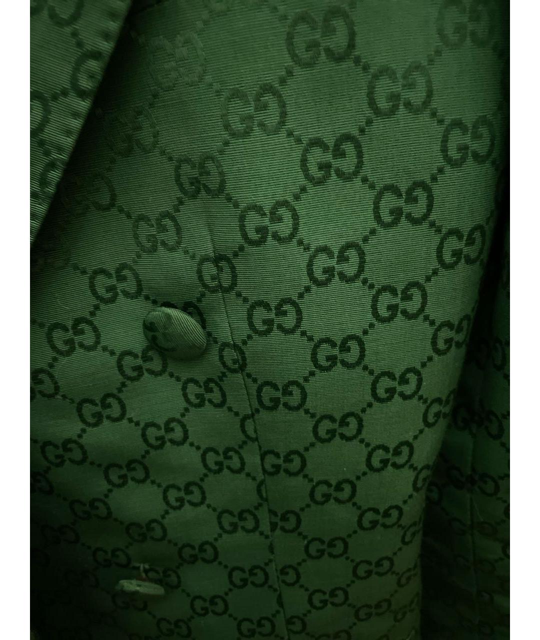 GUCCI Зеленый хлопковый костюм с брюками, фото 6