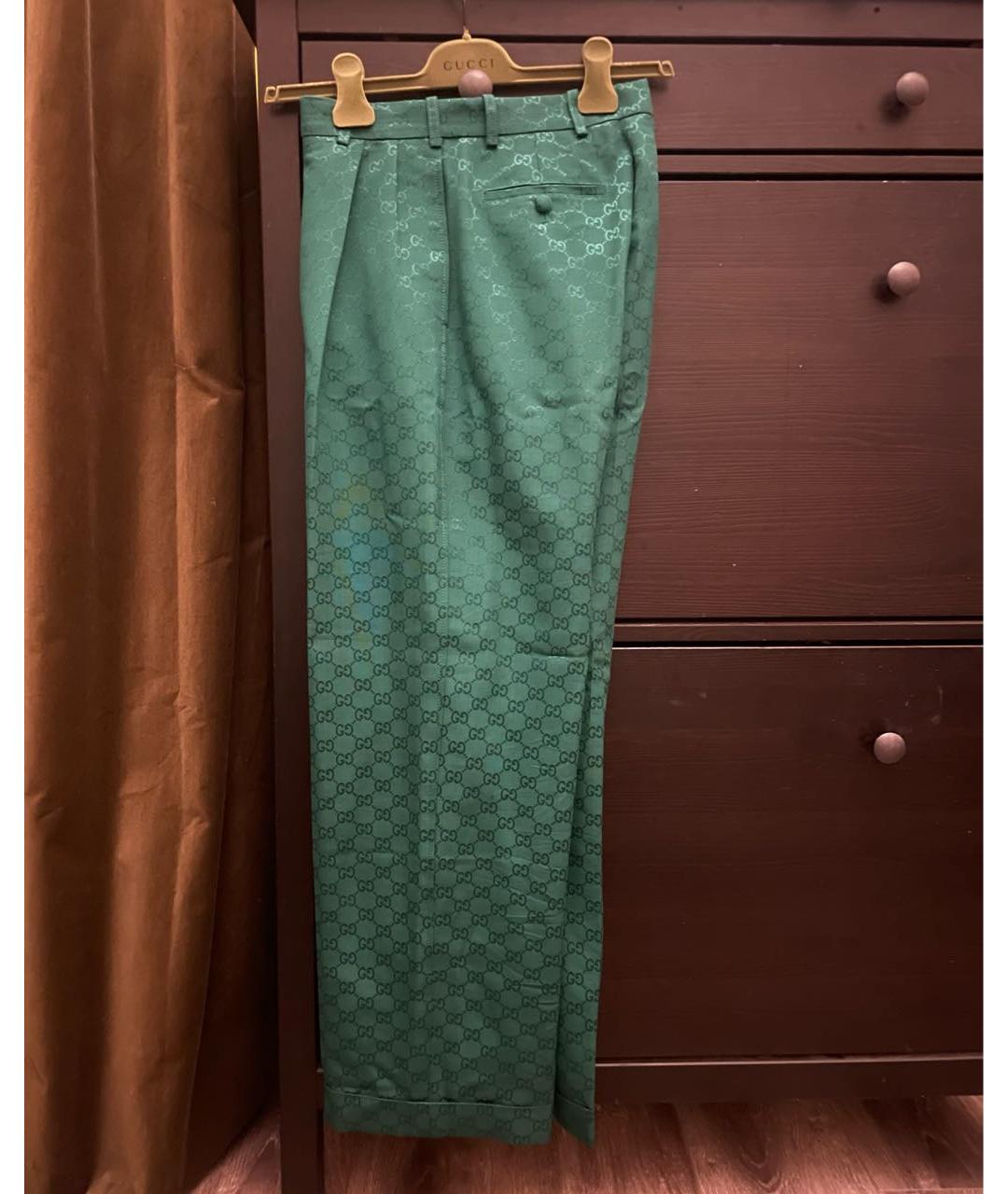GUCCI Зеленый хлопковый костюм с брюками, фото 4