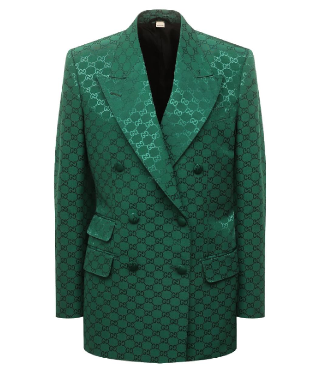 GUCCI Зеленый хлопковый костюм с брюками, фото 8